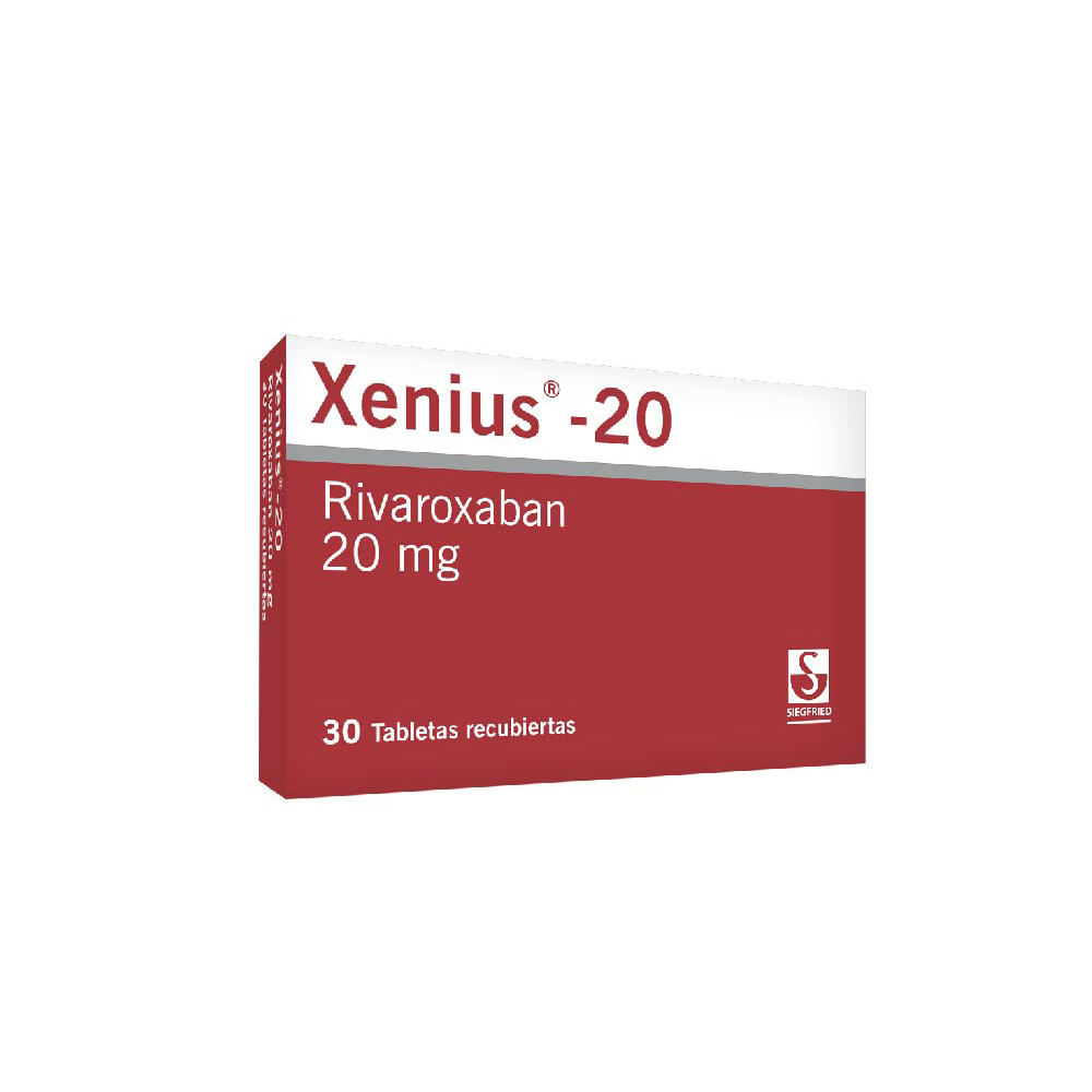 XENIUS (RIVAROXABAN) 20 MG TABLETA RECUBIERTA