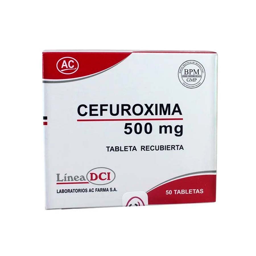 CEFUROXIMA 500MG TAB REC