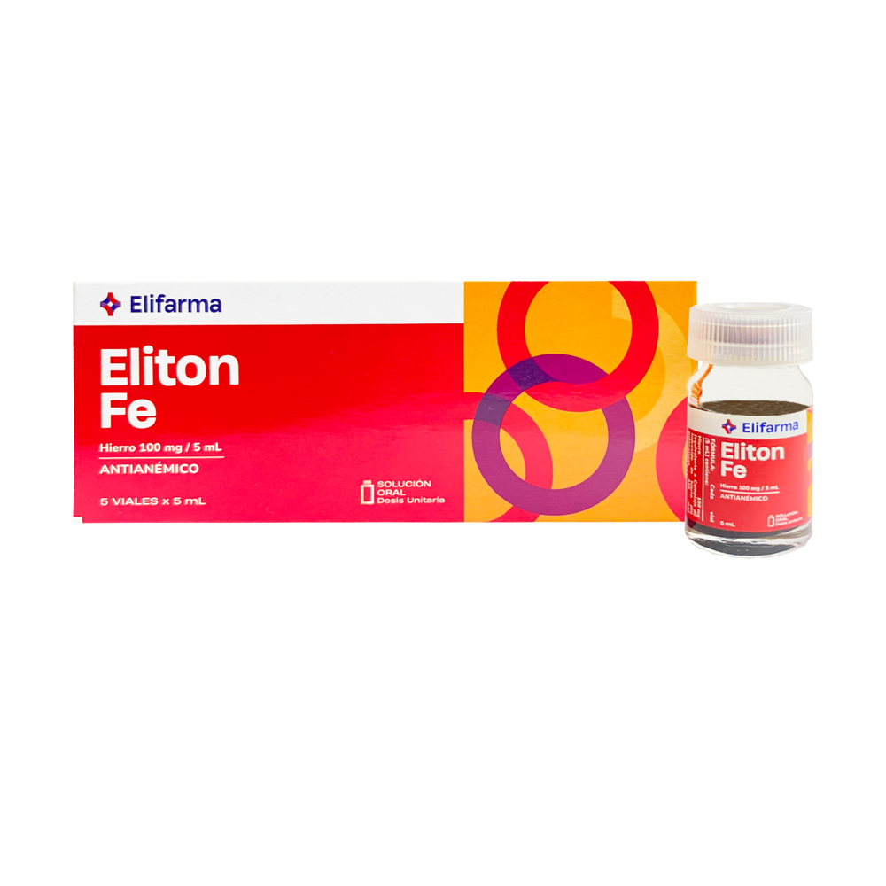ELITON FE (HIERRO 100mg/5ml ) AMPOLLA BEBIBLE