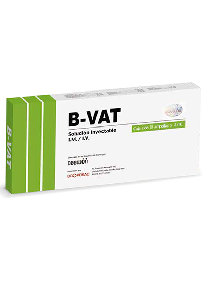 B-VAT(TIAMINA,PIRIDOXINA,DEXPANTENOL,NICOTINAMINA) SOLUC/I.M-I.V  ) AMP
