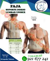 FAJA SOPORTE DORSO LUMBAR /LM115-T/M)