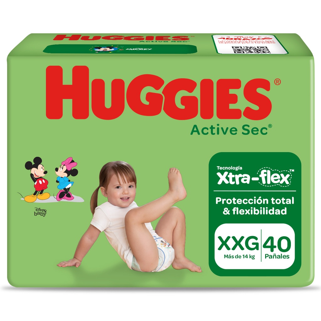 PAÑALES HUGGIES ACT-SEC TALLA XXG SINGLE PACK 40UNI