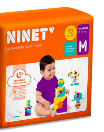 PAÑAL NINET INDIVIDUAL T/M-72UNI