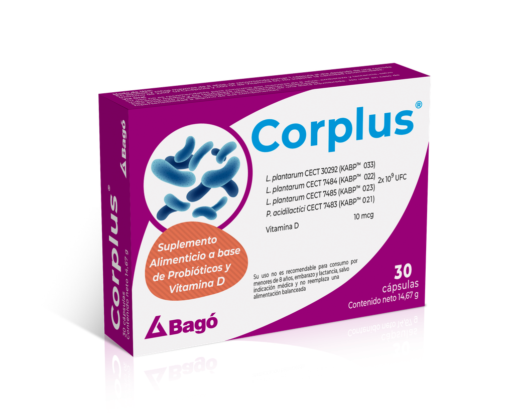 CORPLUS (PROBIÓTICOS / L.PLANTARUM CECT+VIT D) CAP