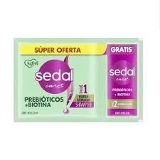 SEDAL (PREBIÓTICOS +BIOTINA) Y (CERAMIDAS) - SHAMPOO+ACONDICIONADOR-28ML-SACHET