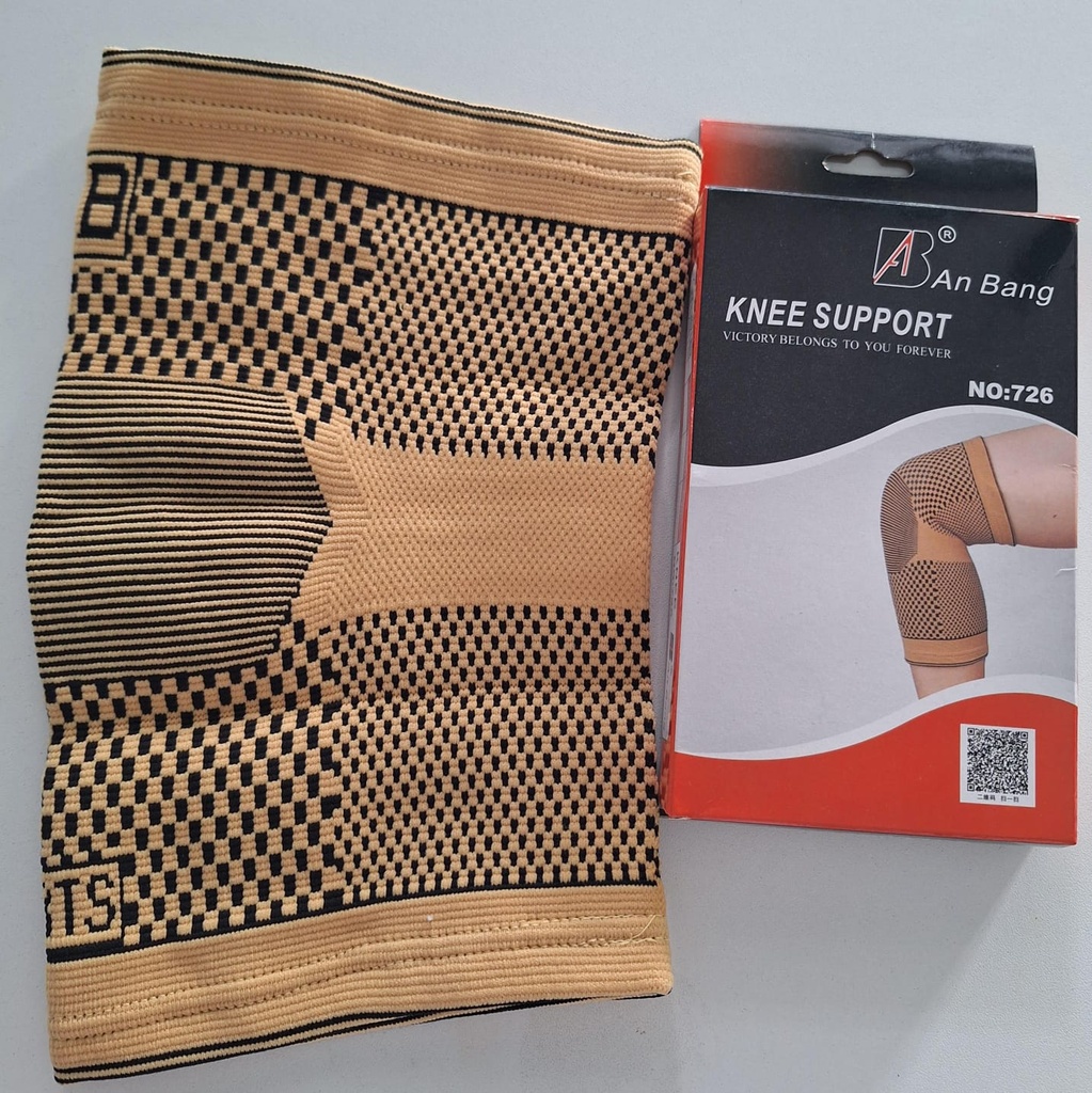 RODILLERA TEXTIL-COLOR NEGRO -STANDAR (KNEE-SUPPORT) 0320