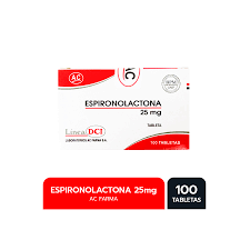 ESPIRONOLACTONA 25 MG TABLETA
