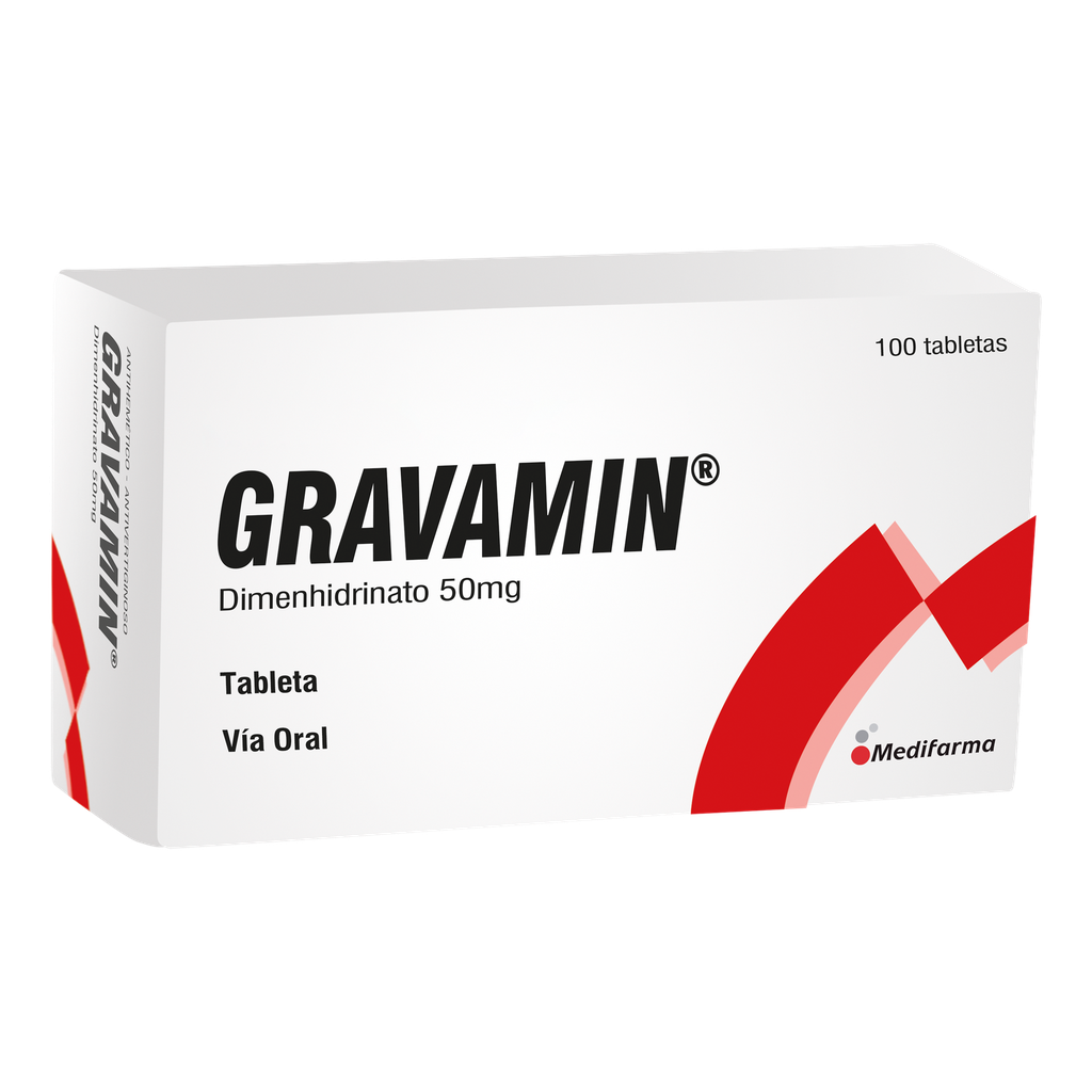 GRAVAMIN (Dimenhidrinato) 50 mg X 100 TAB
