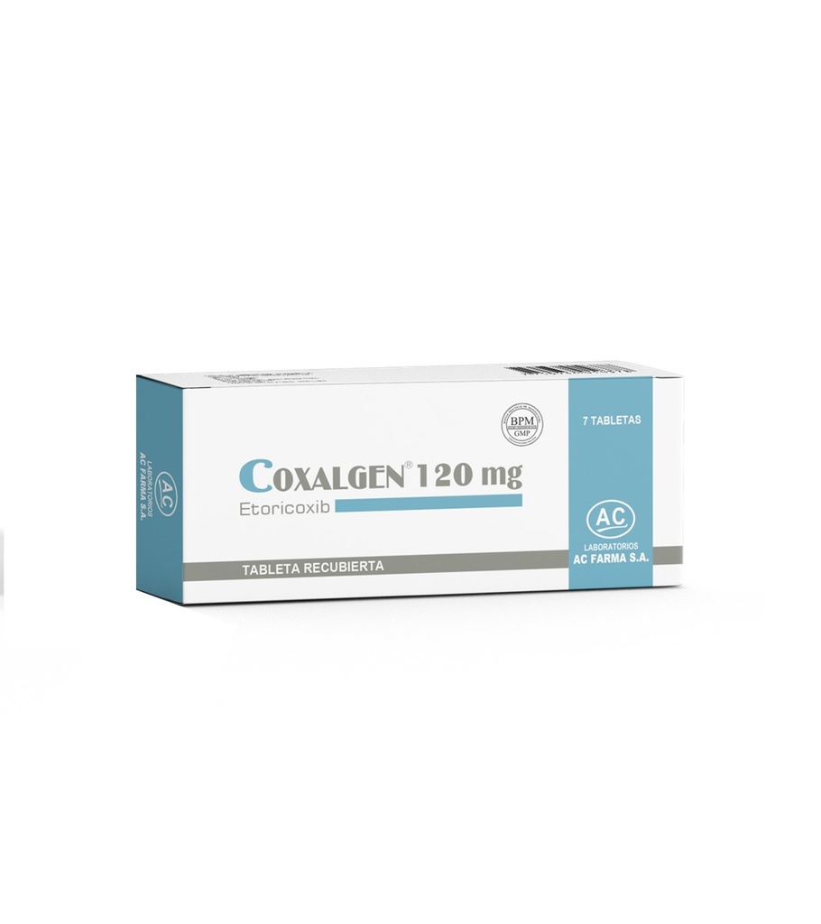 COXALGEN 120 MG (ETORICOXIB) TABLETA RECUBIERTA