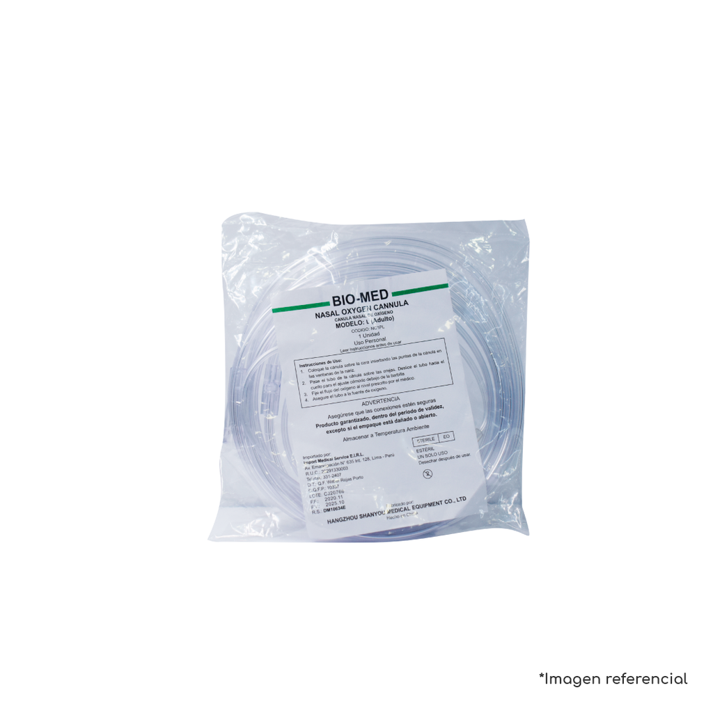 CANULA NASAL DE OXIGENO ADULTO