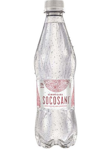 AGUA SOCOSANI 500 ML SIN/GAS (SABOR A FRUTOS ROJOS Y PIÑA)