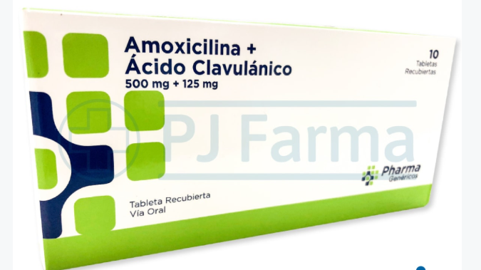 AMOXICILINA + ÁCIDO CLAVULÁNICO 500 mg +125 mg TAB. REC.