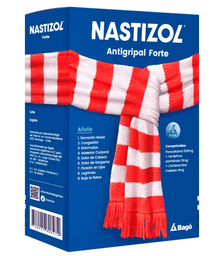 NASTIZOL ANTIGRIPAL FORTE COMPRIMIDOS