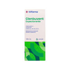 CLENBUVENT EXPECTORANTE  FORTE 120ML JARABE(CLENBUTEROL 0.01 MG+AMBROXOL 15MG)