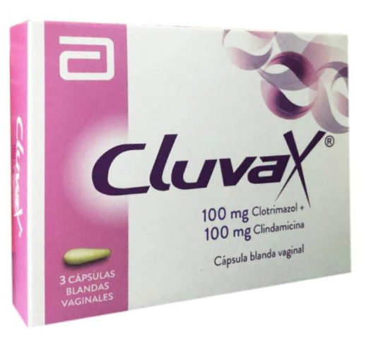 CLUVAX ( CLOTRIMAZOL100MG+CLINDAMICINA 100MG) OVULO VAGINAL