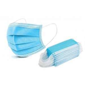 MASCARILLA DESCARTABLE DE TRES PLIEGUES