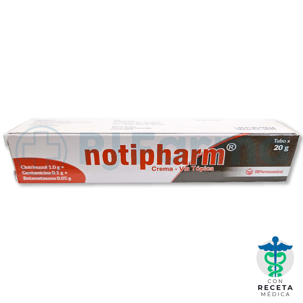 NOTIPHARM TUBO 20GR (CLOTRIMAZOL+GENTAMICINA+BETAMETASONA) CREMA
