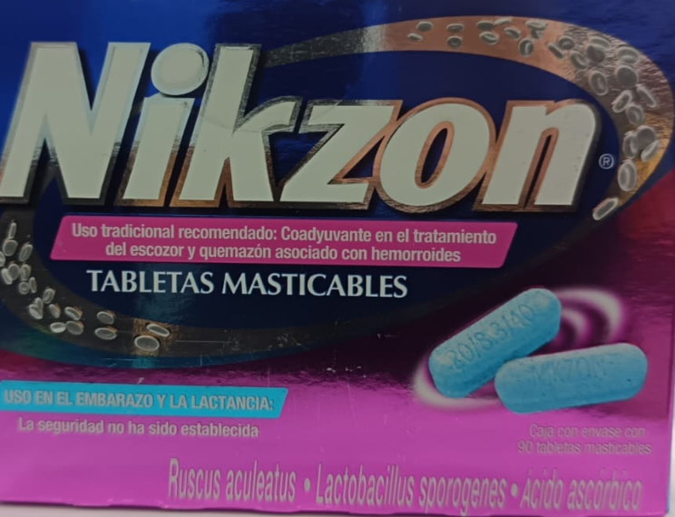 NIKZON  TABLETAS MASTICABLES