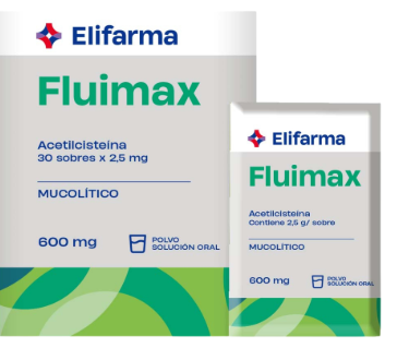 FLUIMAX 600MG (ACETILCÍSTEINA) SOBRE/2.5g
