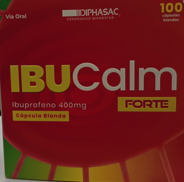 IBUCALM DUO(PARACETAMOL + IBUPROFENO 400 mg) Cápsulas Blandas