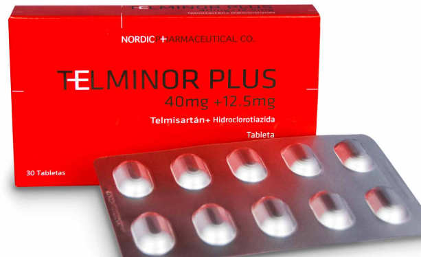 TELMINOR PLUS 80 MG+12.5MG  (TELMISARTÁN80MG+HCTZ 12.5MG) TABLETA RECUBIERTA