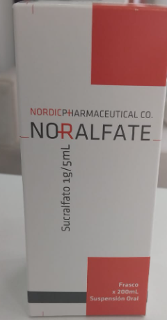 NORALFATE 1G/5ML (SUCRALFATO) SUSPENSIÓN X 200 ML