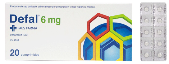 DEFAL 6MG (DEFLAZACORT 6 MG) COMPRIMIDOS