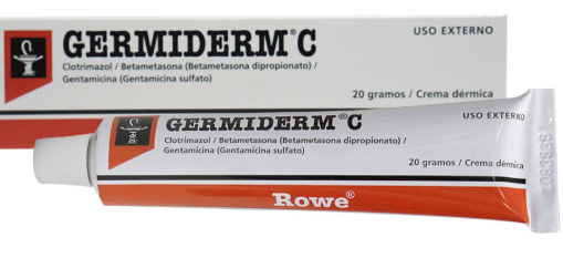 GERMIDERM G (CLOTRIMAZOL/BETAMETASONA DIPROPIONATO/GENTAMICINA )TUBO 20G 0.05%)