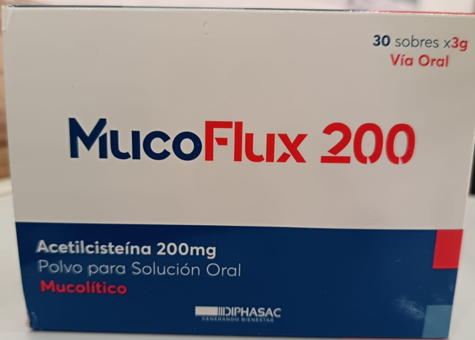 MUCOFLUX  200M0G (ACETILCÍSTEINA) SOBRE