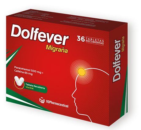 DOLFEVER MIGRAÑA (PARACETAMOL+CAFEINA) / TABLETA