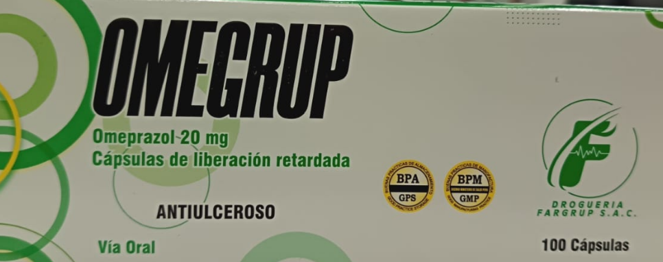 OMEGRUP 20MG (OMEPRAZOL) CÁPSULA L. RETARDADA
