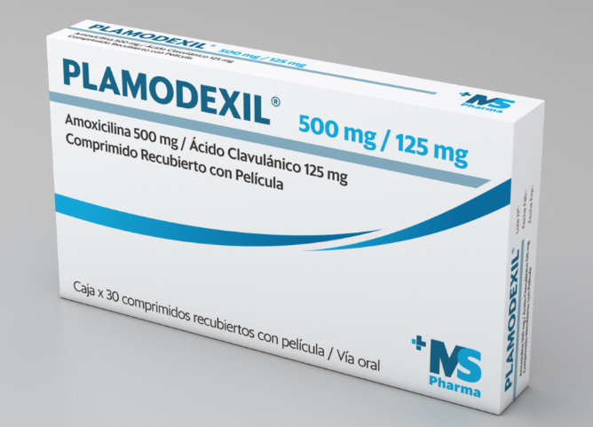 PLAMODEXIL (AMOXICILINA+ÁCIDO CLAVULÁNICO 500MG+125MG) TAB REC