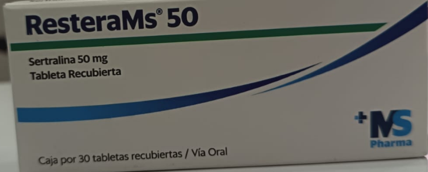 RESTERA MS 50MG/SERTRALINA TABLETA