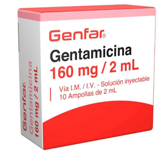 GENTAMICINA 160mg/2ml AMPOLLA IM/IV