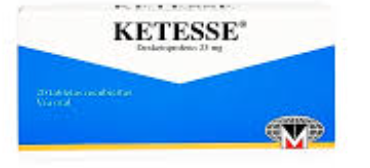 KETESSE 25 MG (DEXKETOPROFENO )