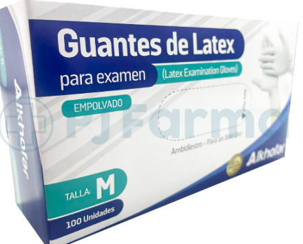GUANTE LATEX T7M CAJ DE 100