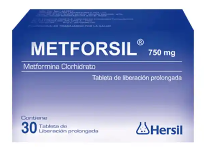 METFORSIL 750MG (METFORMINA) TABLETA