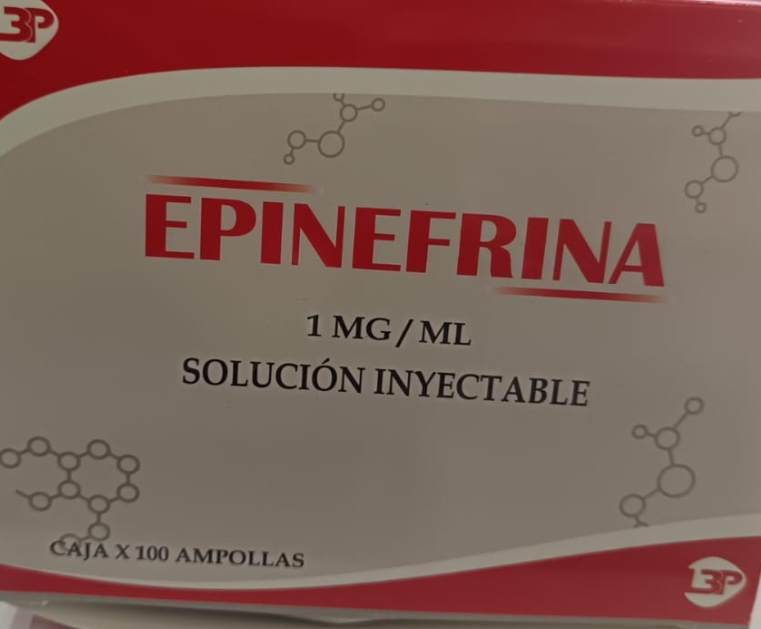 EPINEFRINA ( CLORHIDRATO) 1MG INY 1 ML