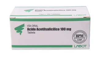 ÁCIDO ACETIL SALICILICO 100MG TABLETA RECUBIERTA