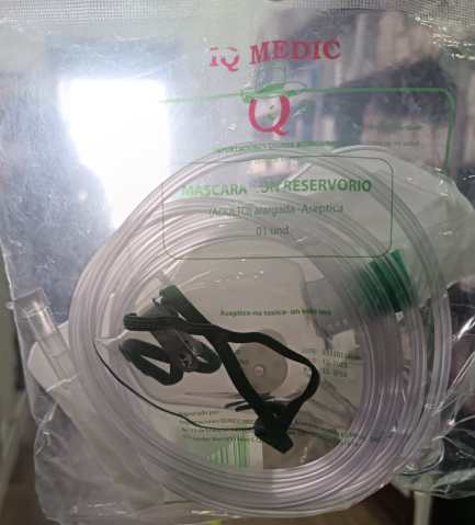 MÁSCARA DE OXIGENO C/BOLSA DE RESERVORIO ADULTO