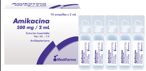 AMIKACINA  500MG/2ML (AMP) VIA IM. -IV.