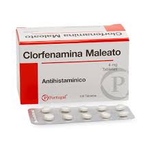 CLORFENAMINA MALEATO 4MG TABLETA