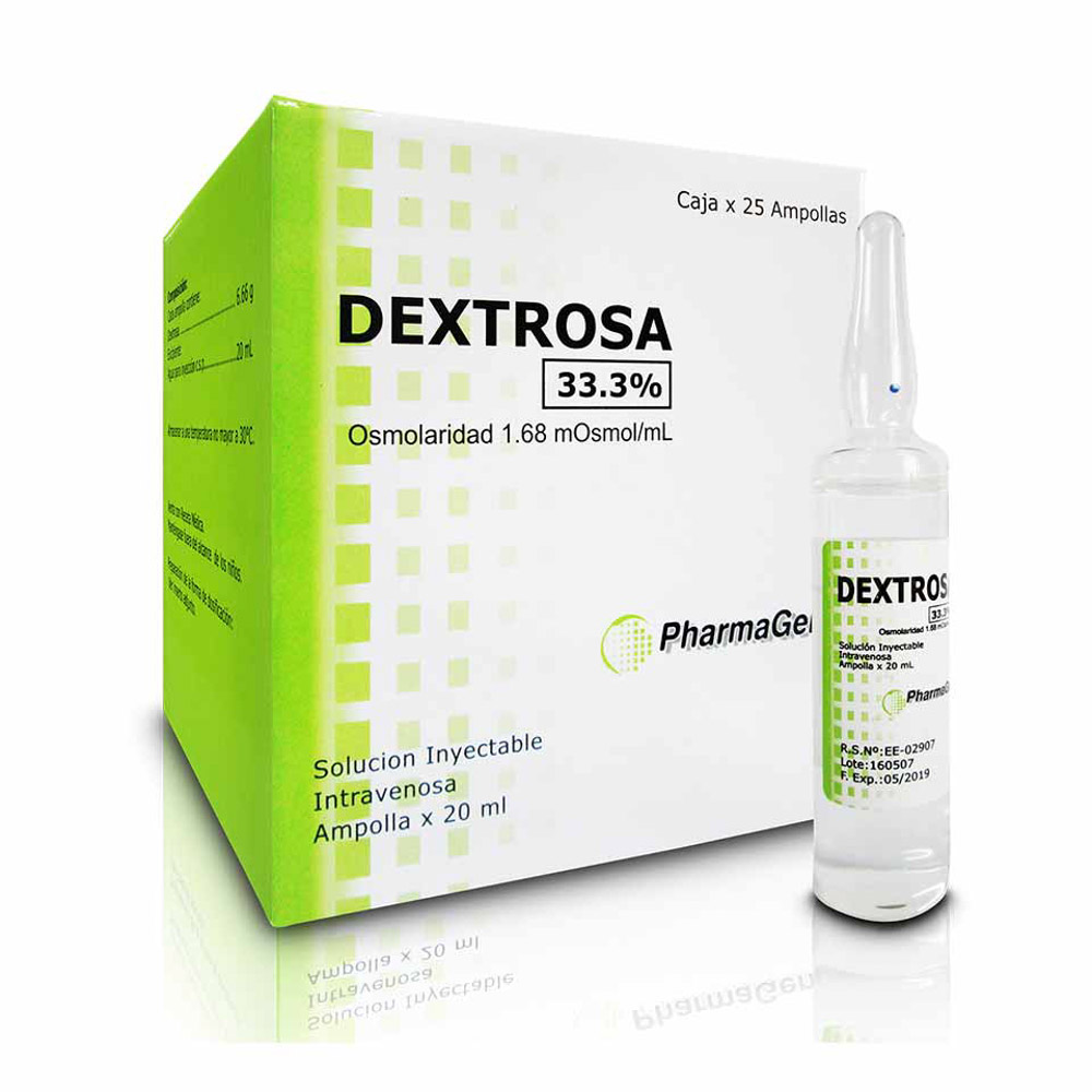 DEXTROSA 33.3% AMPOLLA IV