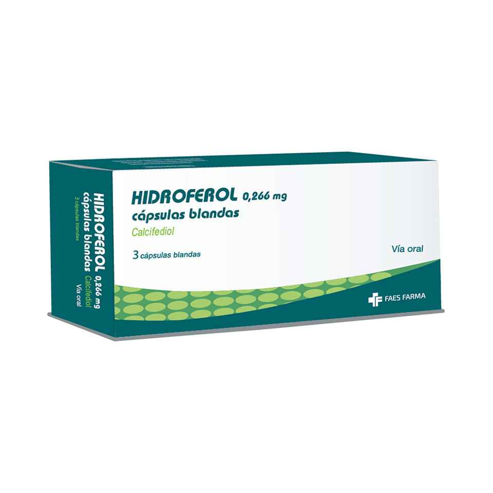 HIDROFEROL 0.266MG (CALCIFEROL)CÁPSULAS