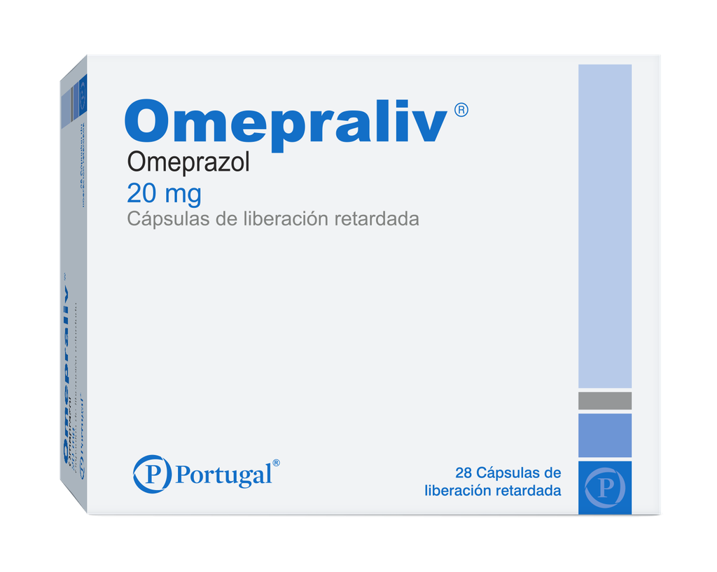 OMEPRALIV 20MG (OMEPRAZOL) CÁPSULA LIB. RETARDADA