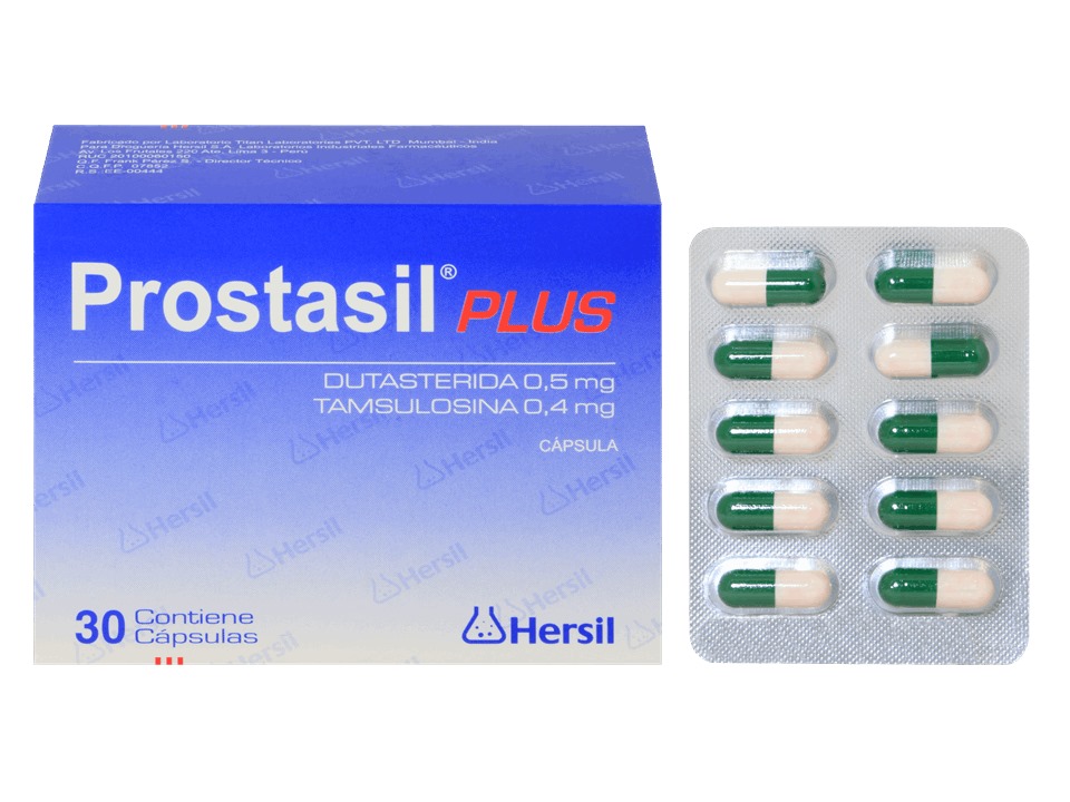 PROSTASIL PLUS (DUTASTERIDA 0.5MG TAMSULOSINA 0.4MG) CÁPSULAS