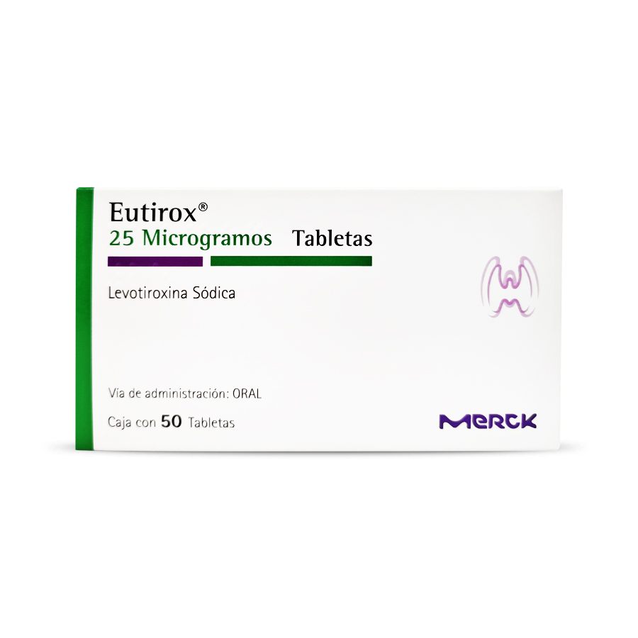EUTIROX 25 MG(LEVOTIROXINA) TABLETA