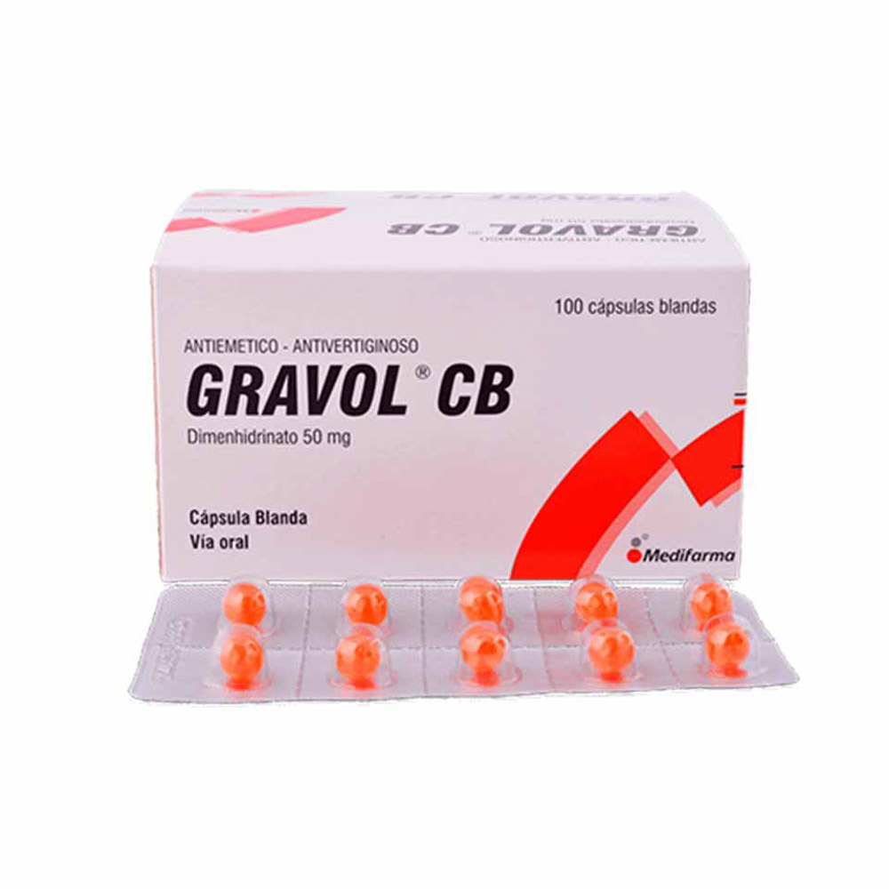 GRAVOL CB (Dimenhidrinato) 50 mg CÁPSULA BLANDA
