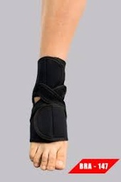 [MATERIAL ORTOPÉDICO] .TOBILLERA C/FERULA NEGRO DERECHA BRA113D   T/L