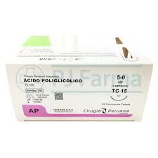 [CIRUGIA PERUANA] ACIDO POLIGLICOLICO 5/0 TC 15